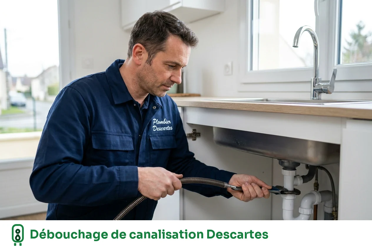 Débouchage de canalisation à Descartes