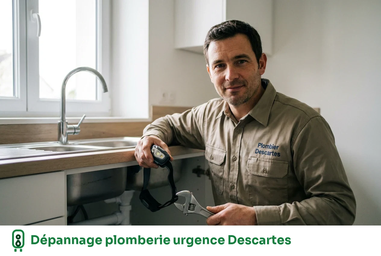 Dépannage plomberie urgence à Descartes