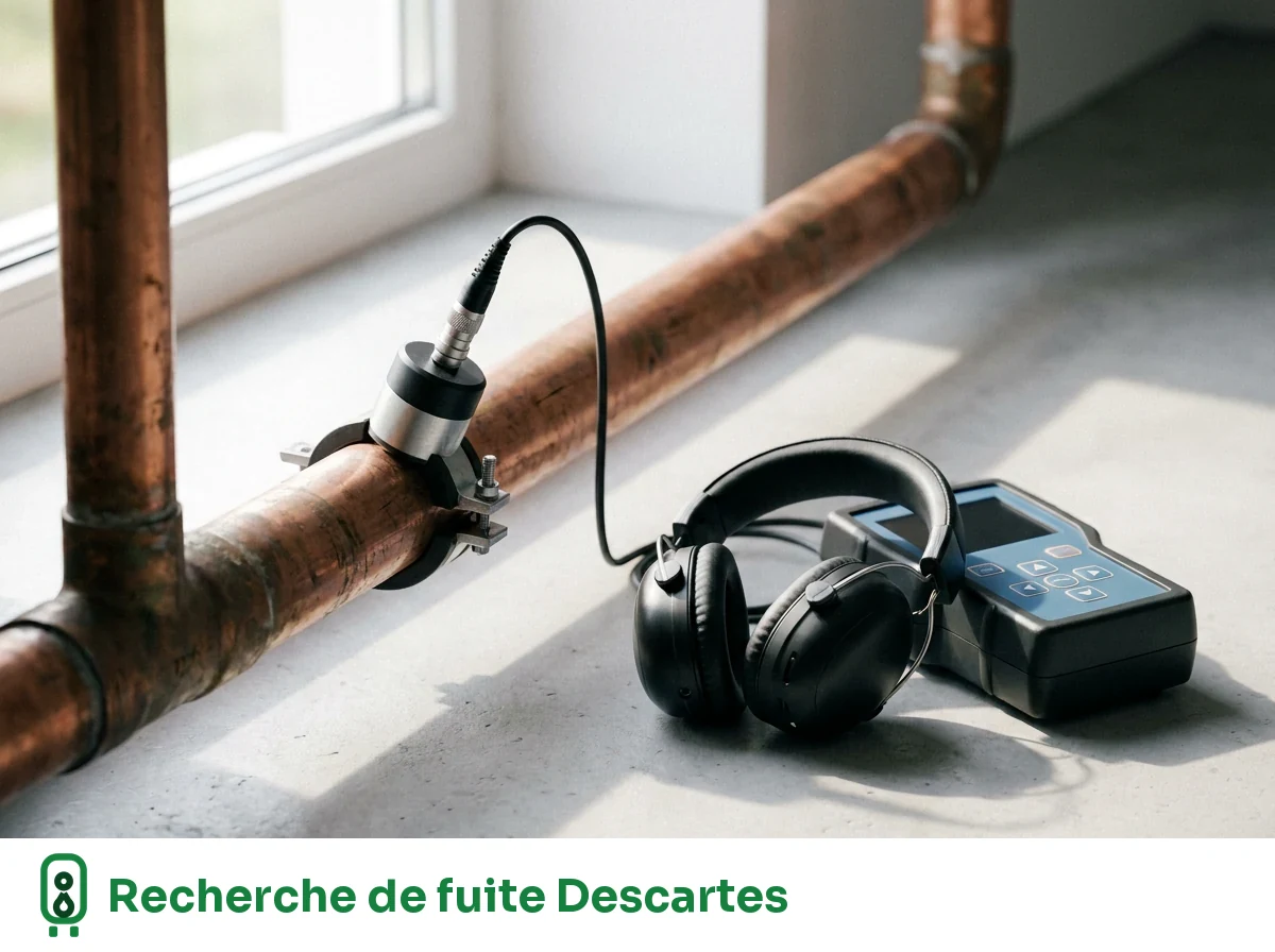 Recherche de fuite à Descartes
