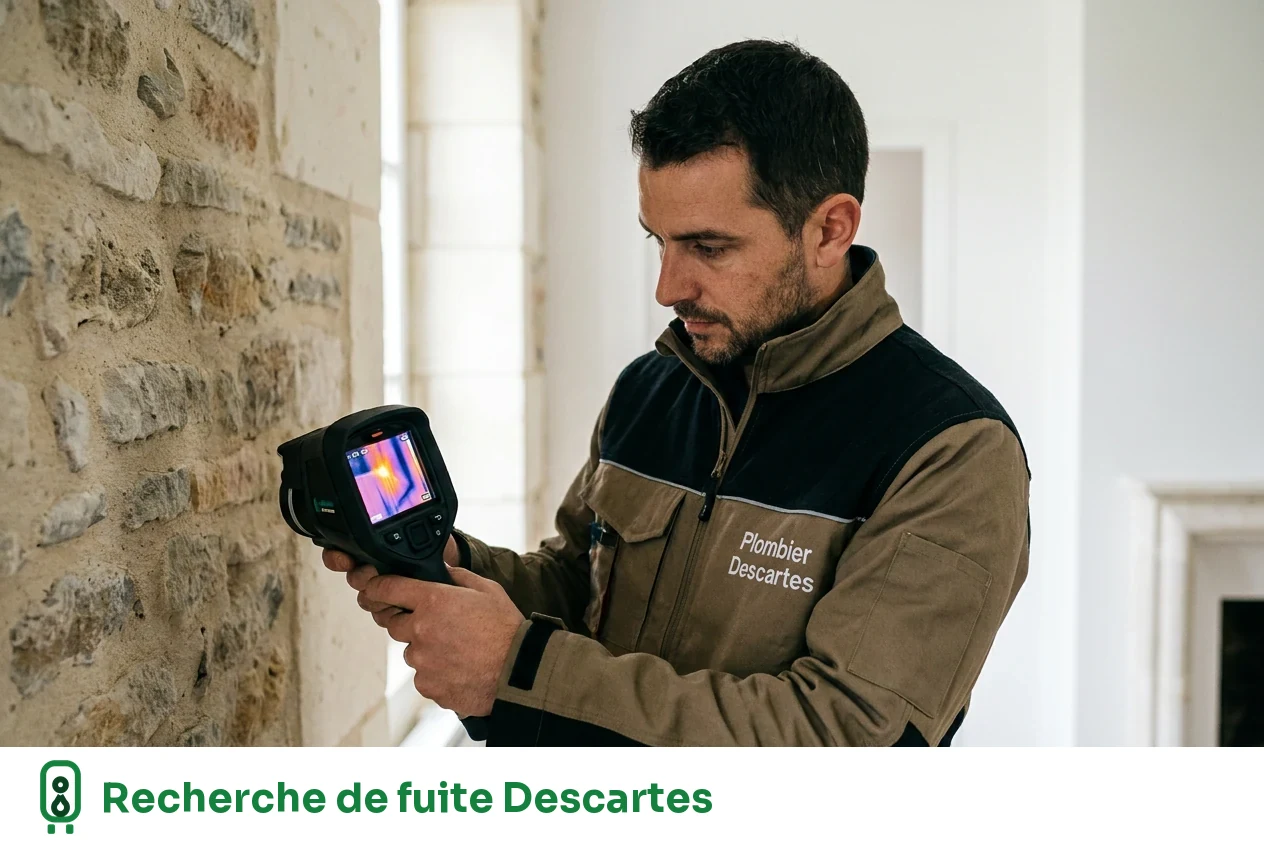 Recherche de fuite à Descartes