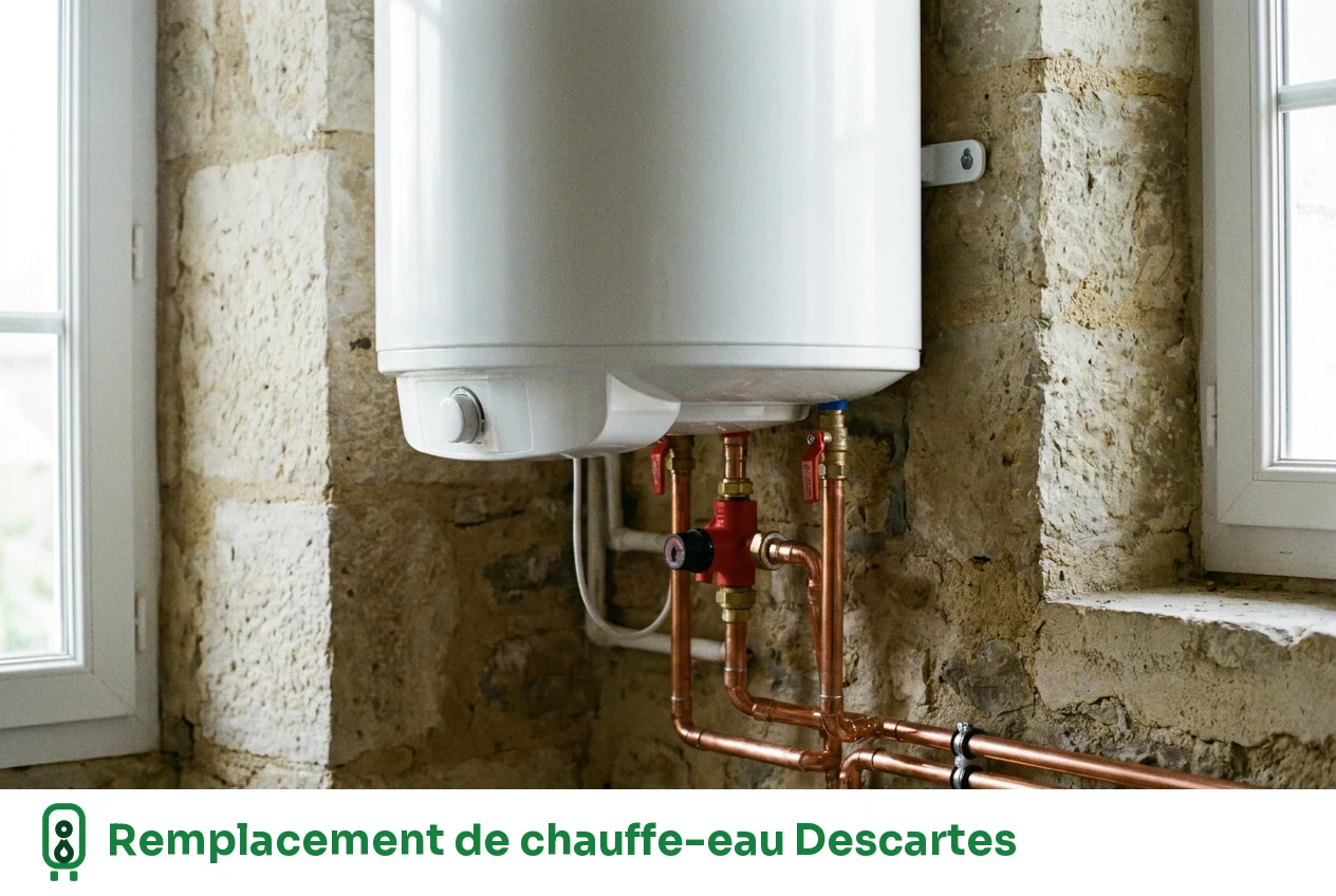 Remplacement de chauffe-eau à Descartes