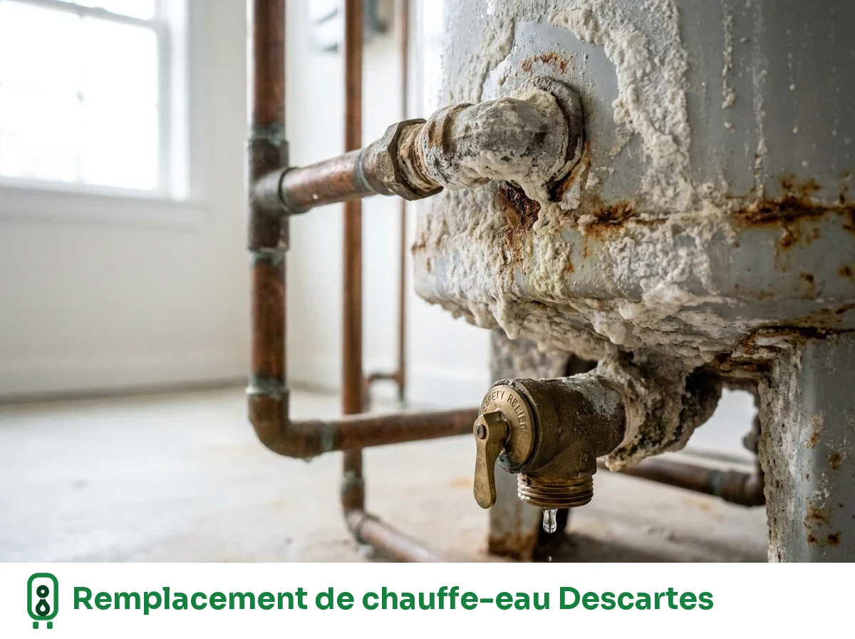 Remplacement de chauffe-eau à Descartes