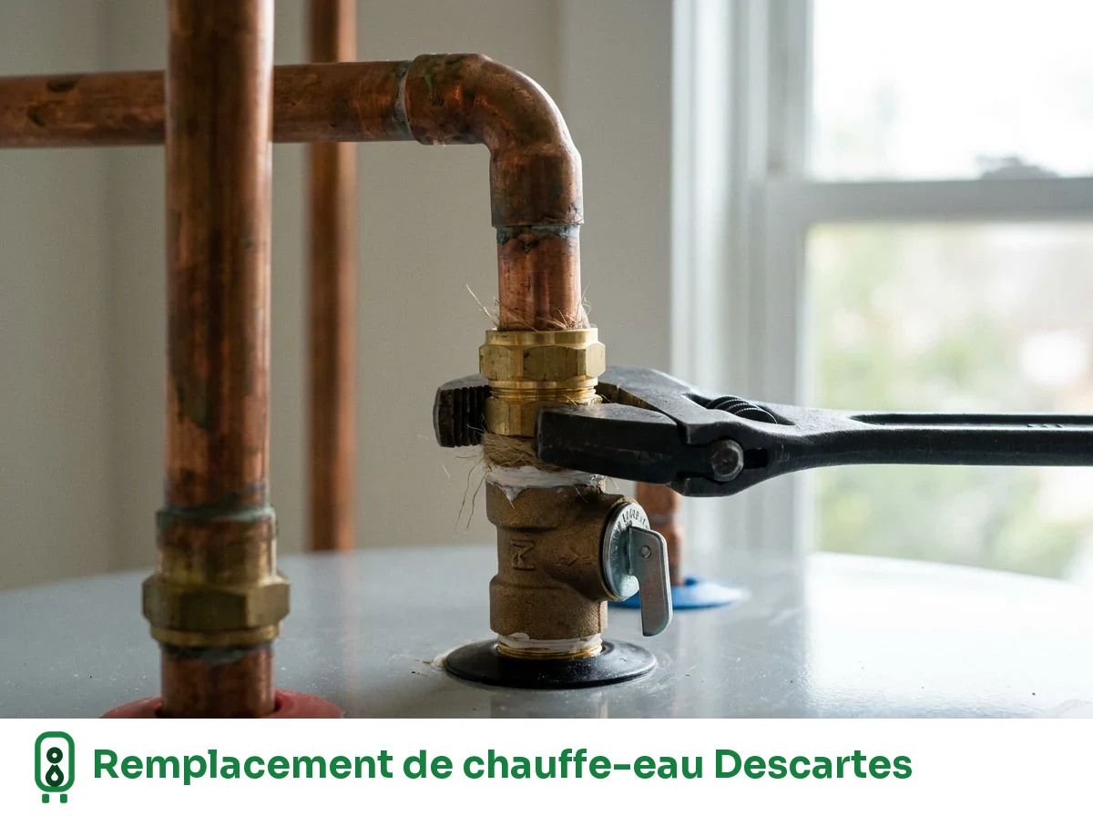 Remplacement de chauffe-eau à Descartes