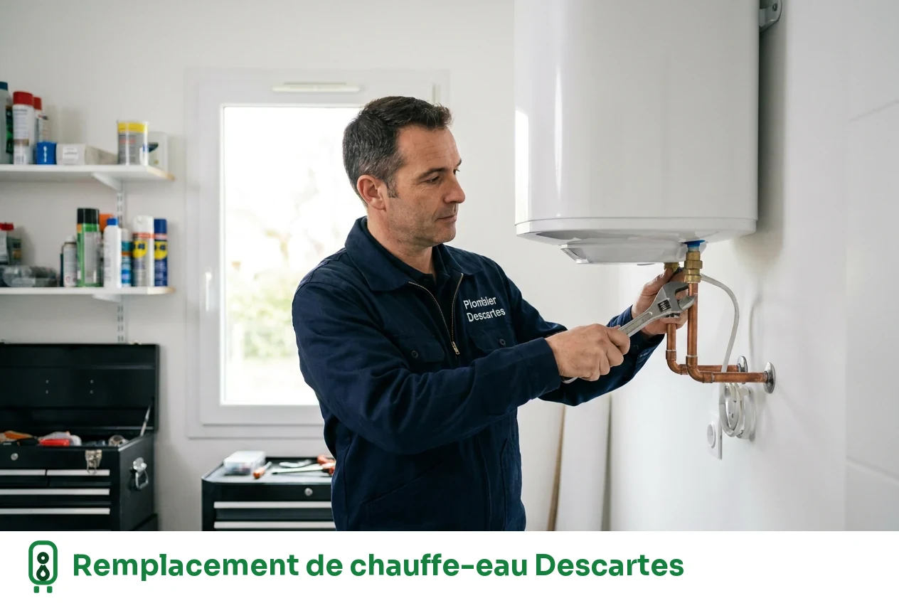 Remplacement de chauffe-eau à Descartes