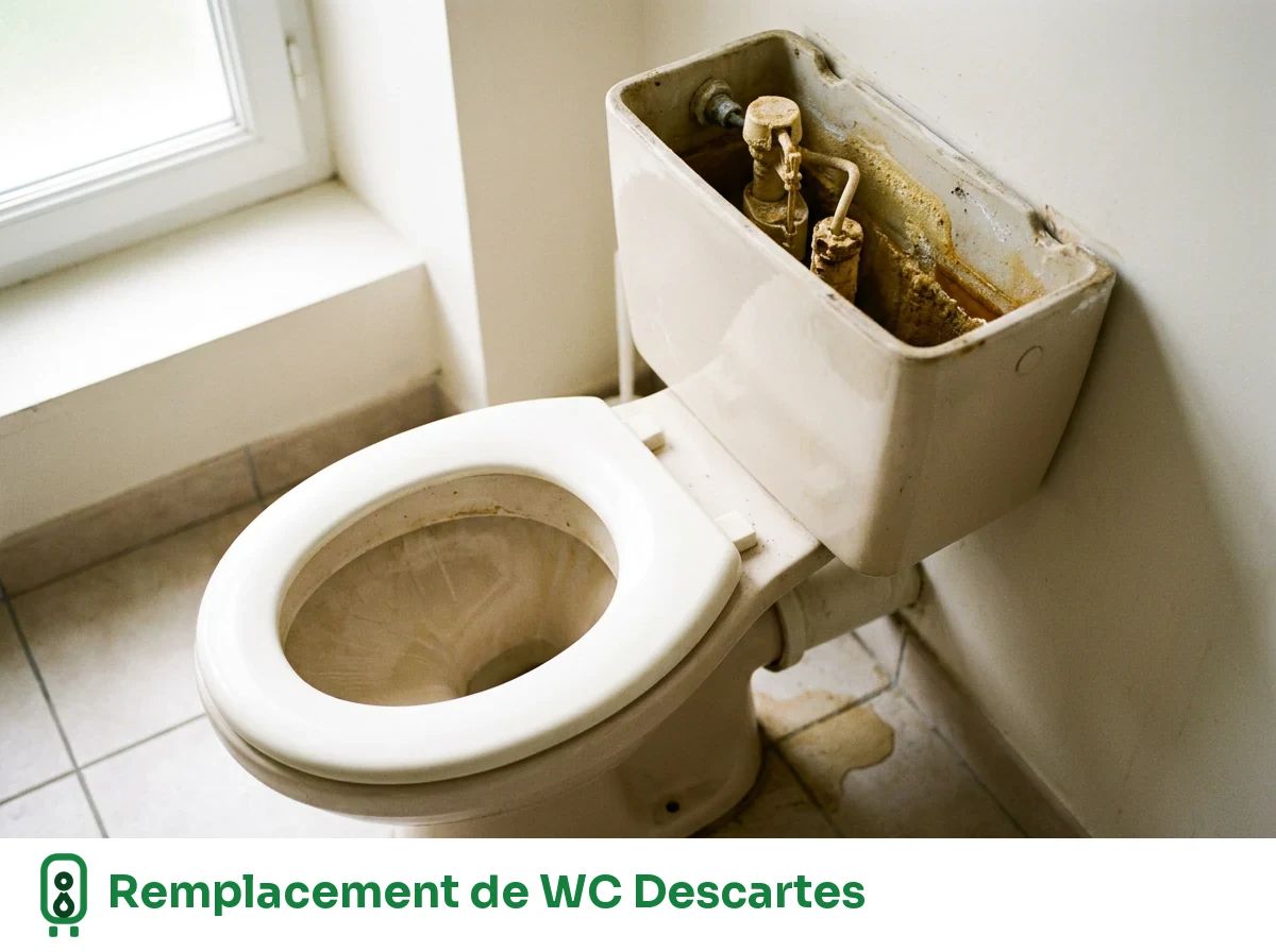 Remplacement de WC à Descartes