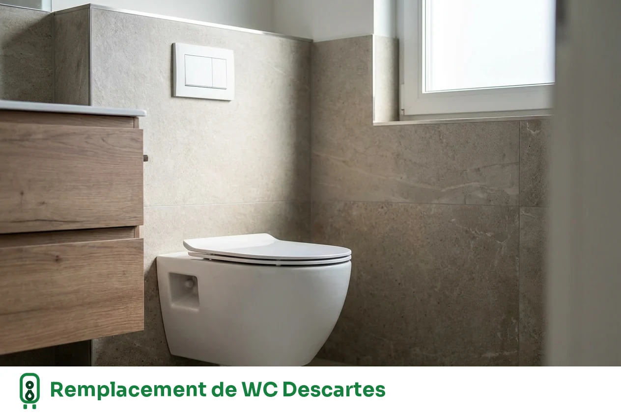 Remplacement de WC à Descartes