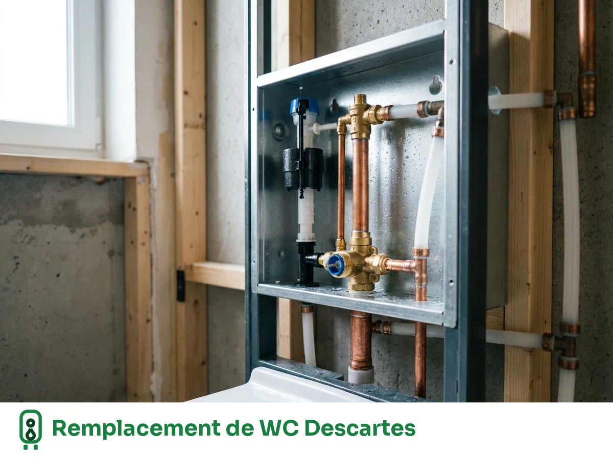 Remplacement de WC à Descartes
