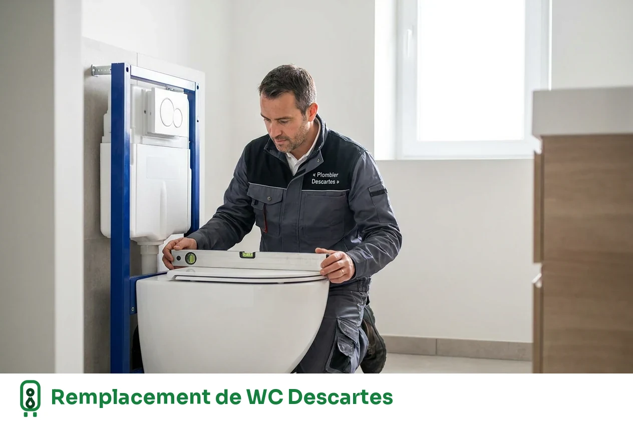 Remplacement de WC à Descartes