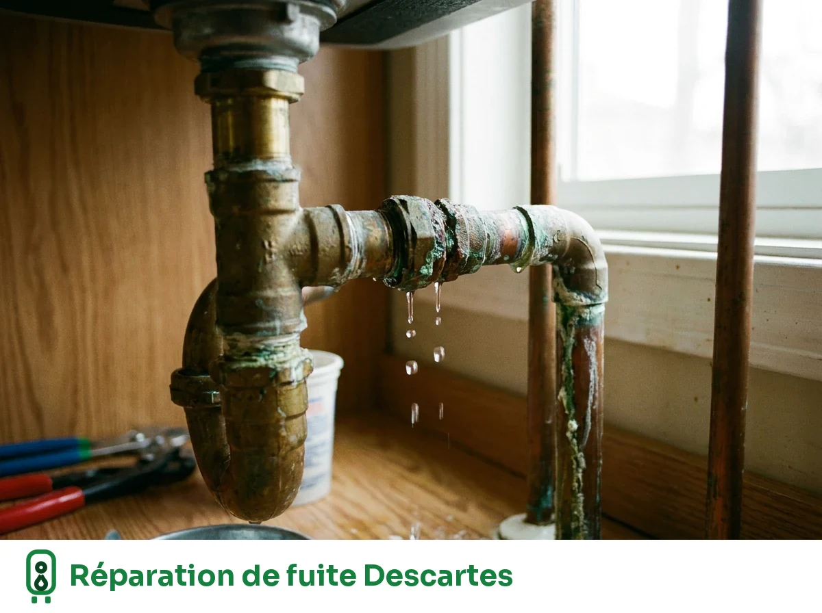 Réparation de fuite à Descartes